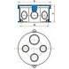 Caixa Octogonal 4x4 C/ Fundo Movel Tigre