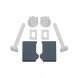 Conjunto Fixação Assento TPKPF1 Astra
