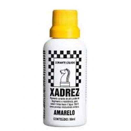 Corante Liquido Xadrez Amarelo 50ml