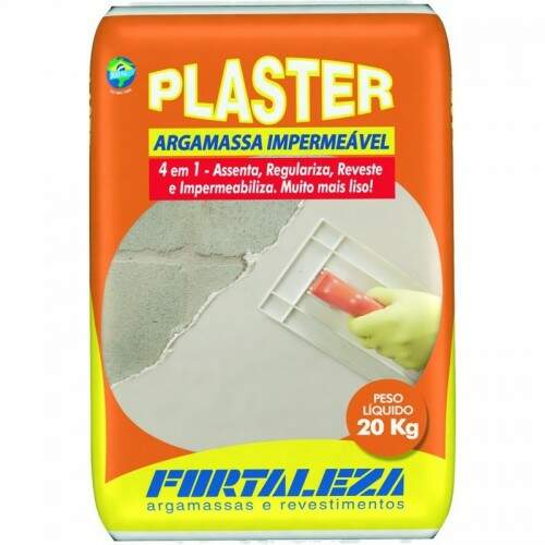 Argamasse Plaster Impermeável Fortaleza 20KG