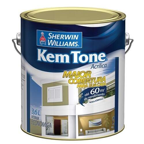 Tinta Kem Tone Acrílica Amarelo Sol Fosco 3.6L
