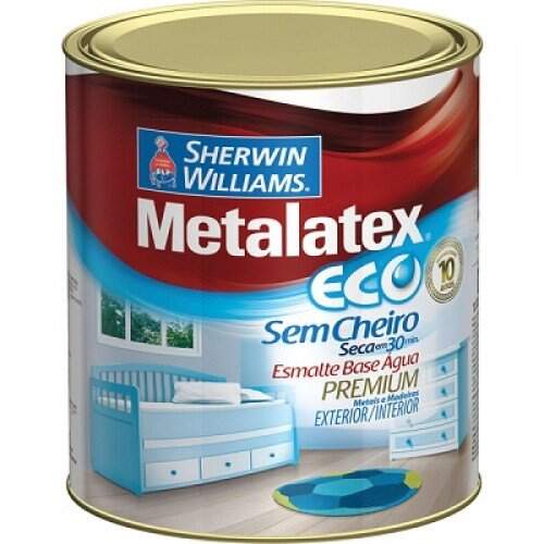 Tinta Metalatex Branco Acetinado Esmalte Sintético 900ml